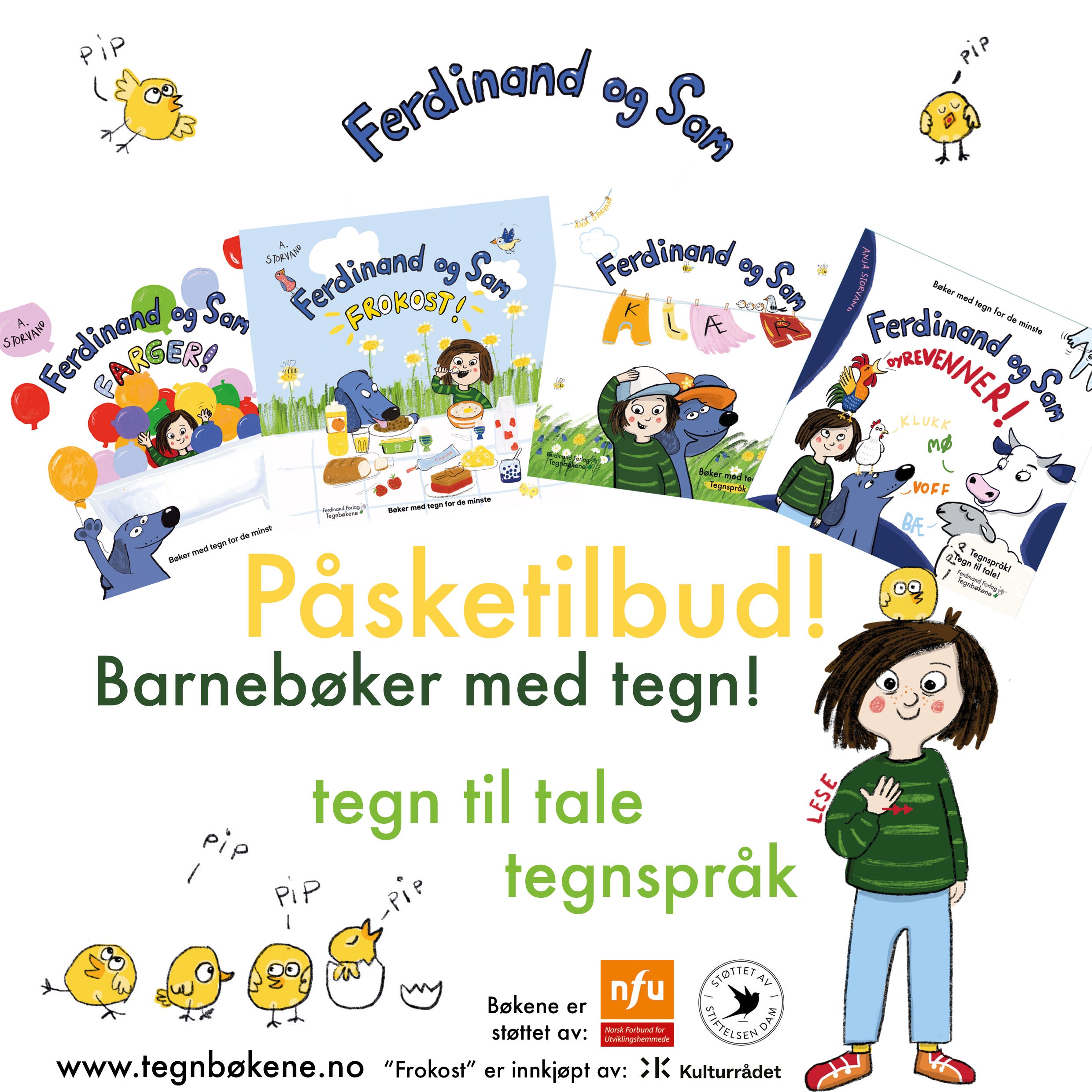 Påsketilbud nr.1 Alle fire bøkene! Fri frakt.